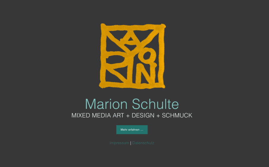 Read more about the article Marion Schulte // Website online