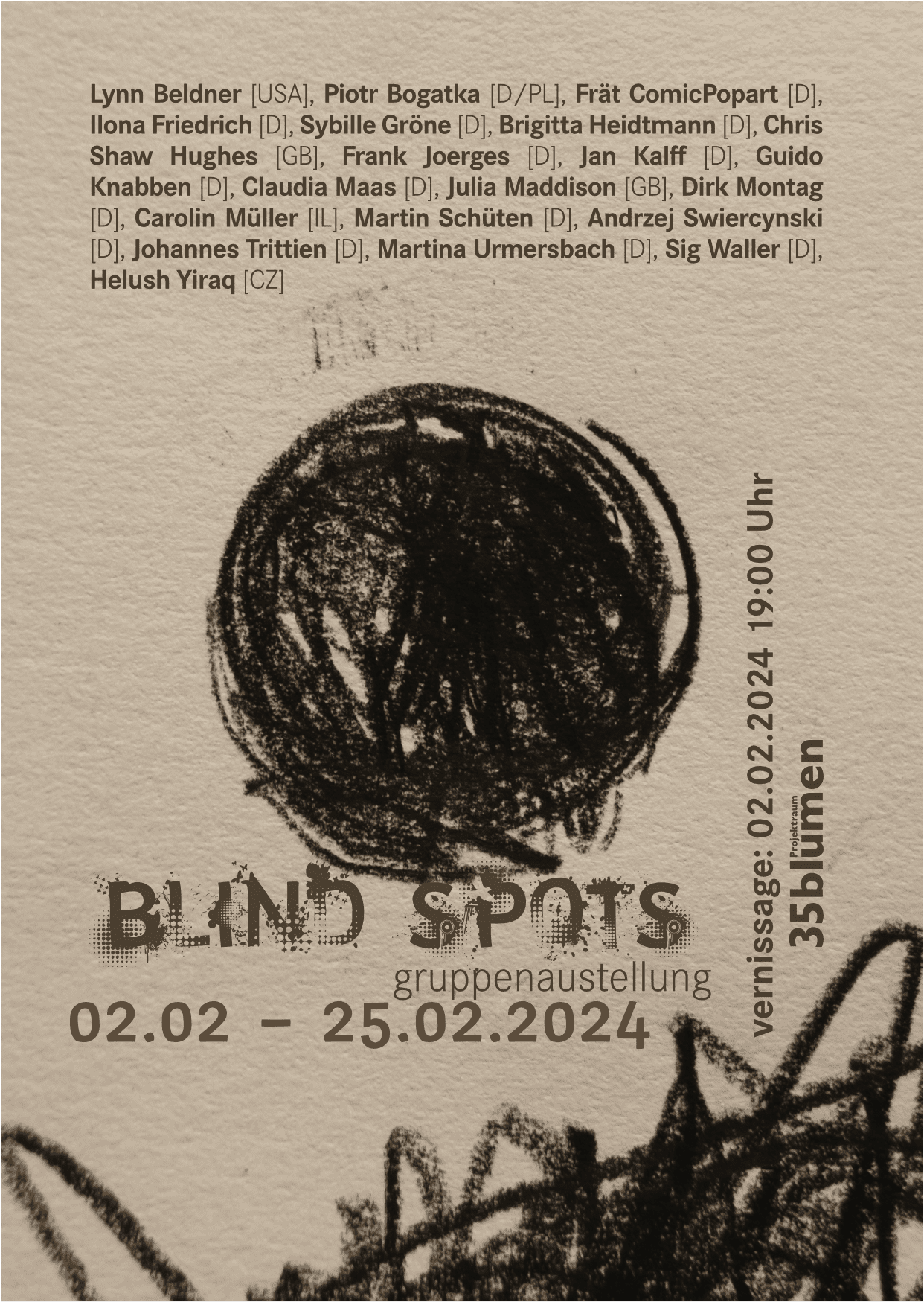You are currently viewing Ausstellung “Blind Spots” – 35blumen [Krefeld] // 02.02.2024 – 25.02.2024