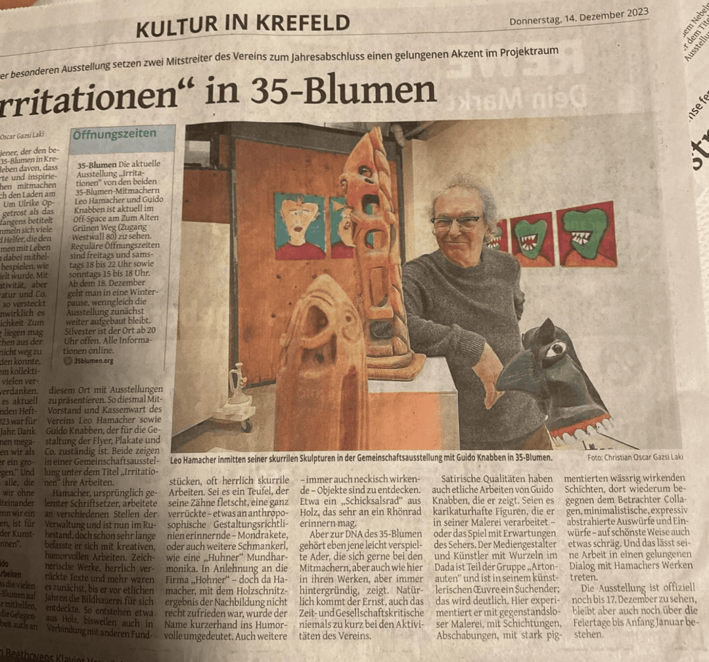 Ausstellung "Irritationen" - Presse - Rheinische Post
