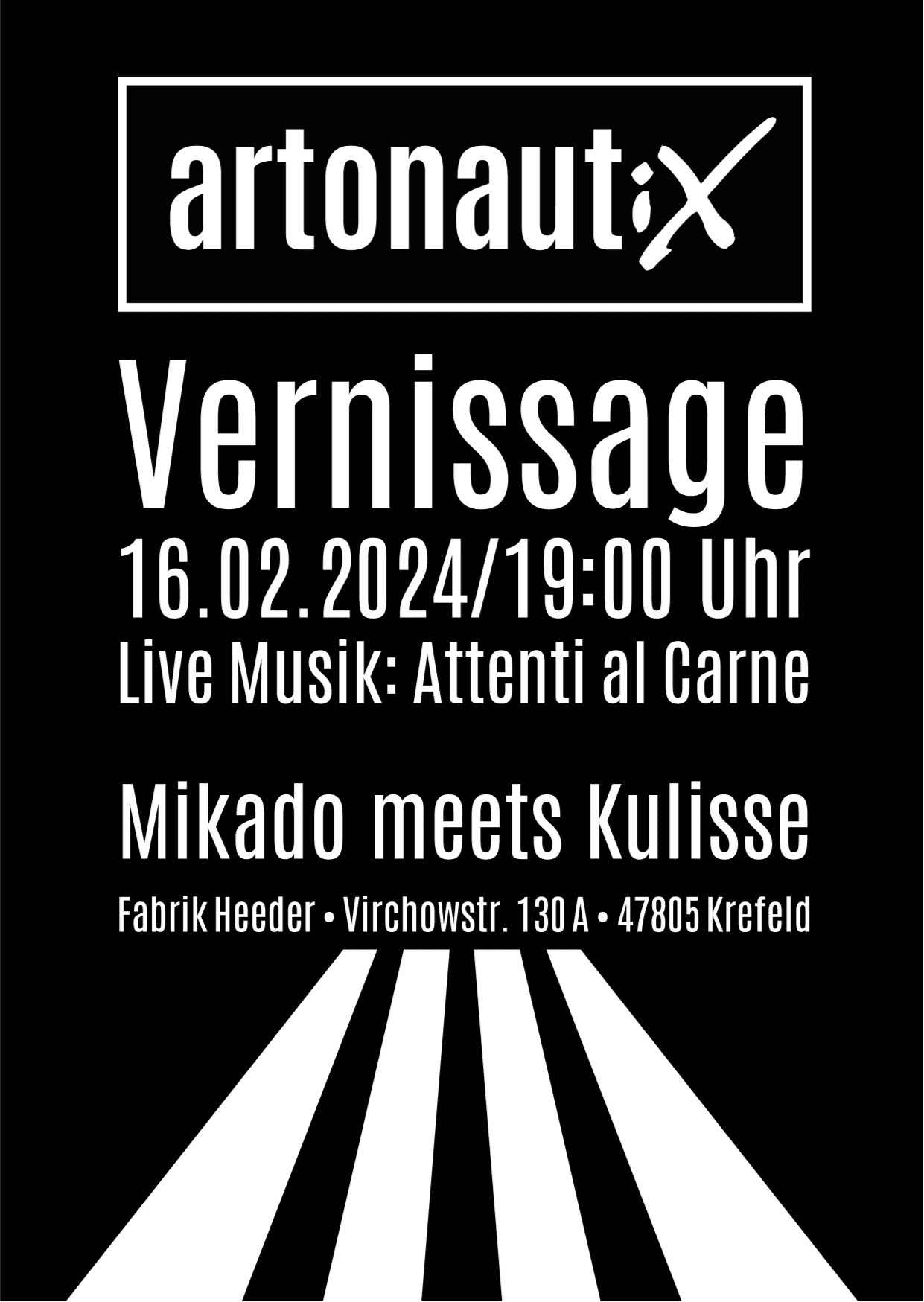 You are currently viewing Artonaut:X – Ausstellung in der Kulisse (Krefeld) | Vernissage am 16.02.2024 ab 19:00 Uhr mit Live-Musik von Attenti al Carne
